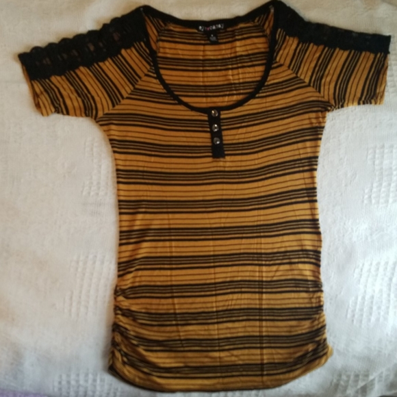 Striped Eye Candy Tee - Picture 1 of 3